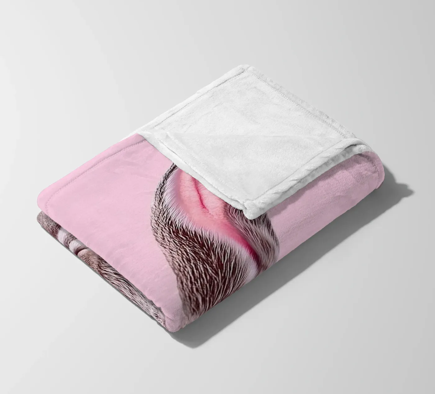 Rabbit Fleecedecke von Nikis Art Studio