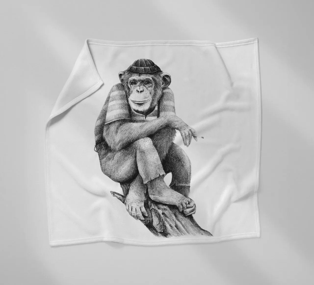 Smoke and Chill fleece blanket by mikekoubou