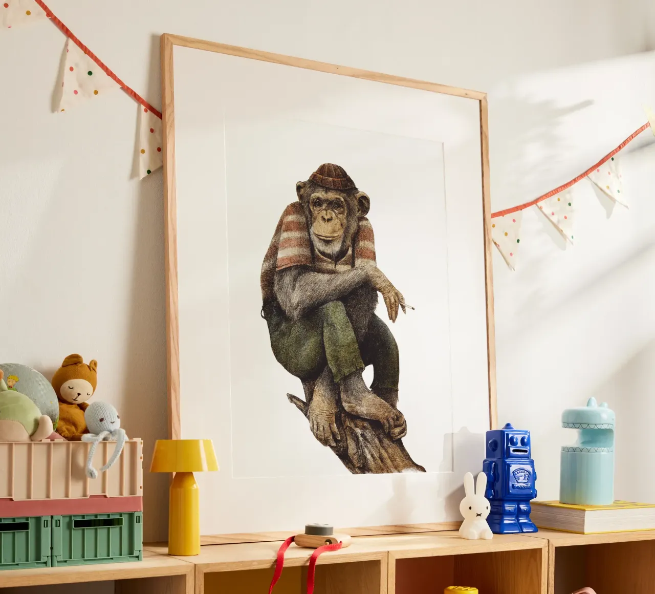 Smoke and Chill poster con telaio in alluminio da mikekoubou