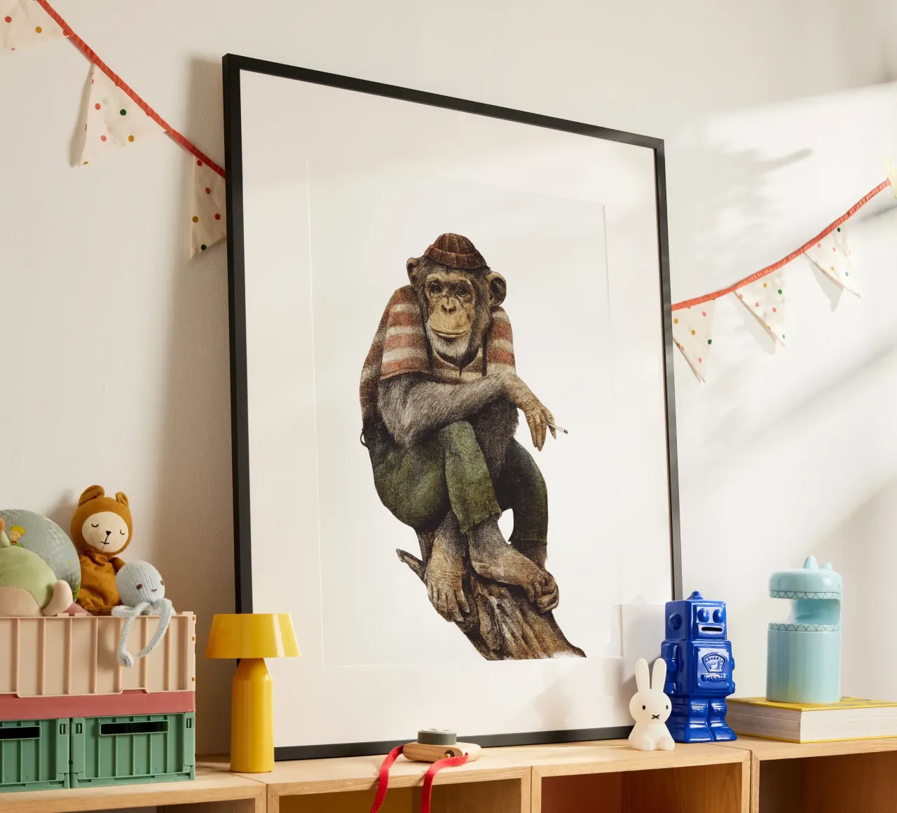 Smoke and Chill poster con telaio in alluminio da mikekoubou