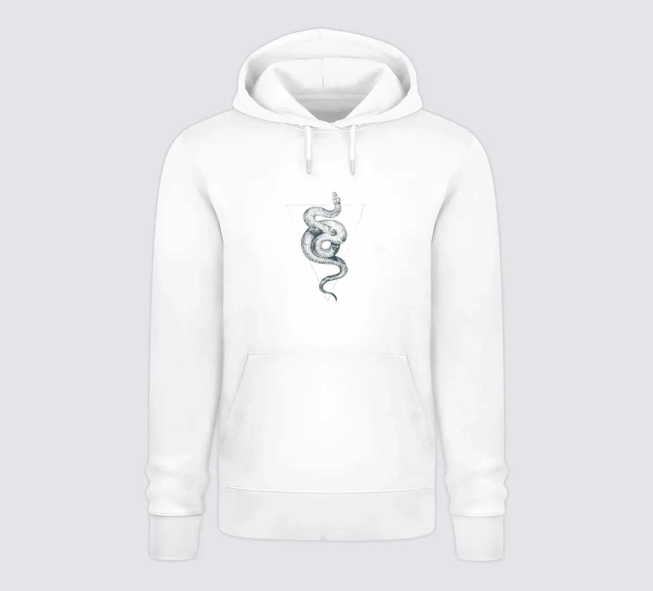 Triangolo del serpente felpa con cappuccio da mikekoubou