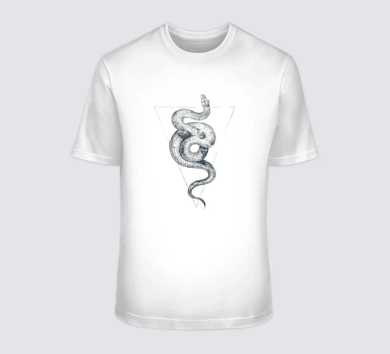 Snake Triangle t-shirt by mikekoubou