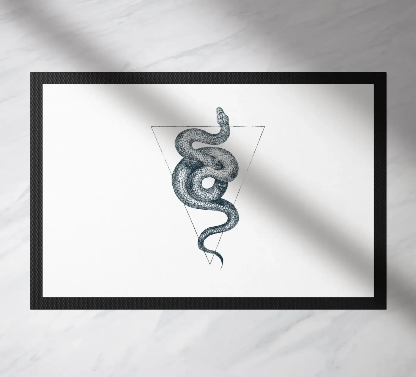 Snake Triangle deurmat van mikekoubou