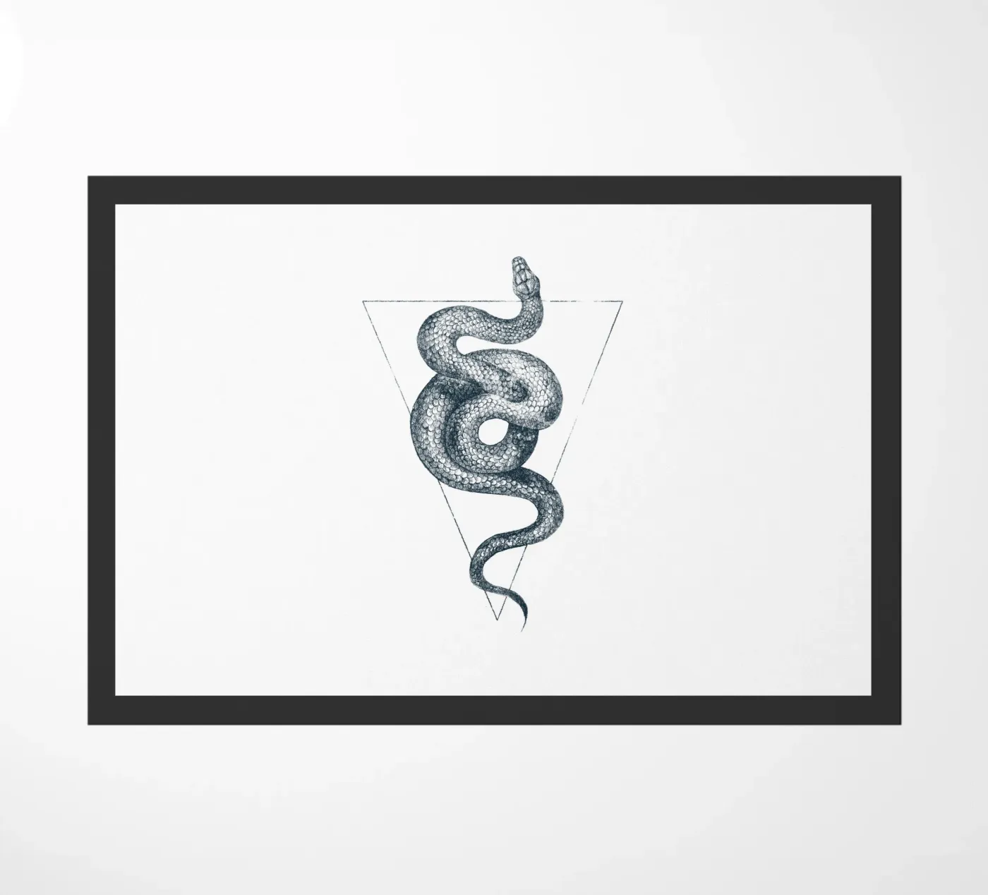 Snake Triangle deurmat van mikekoubou