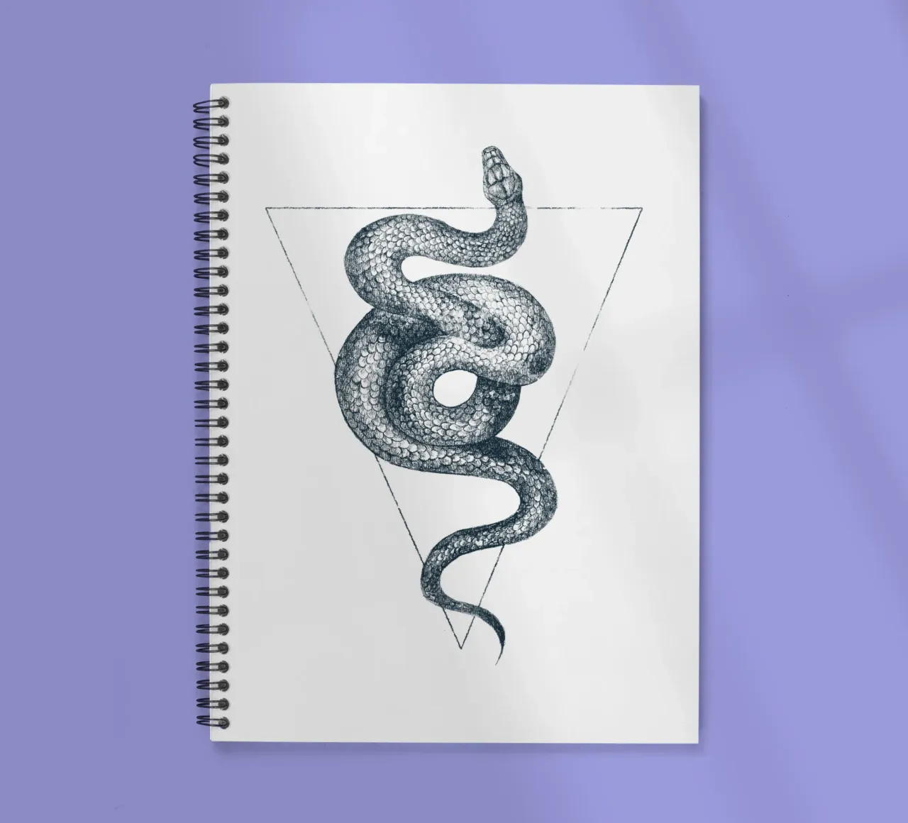 Snake Triangle spiral notebook by mikekoubou