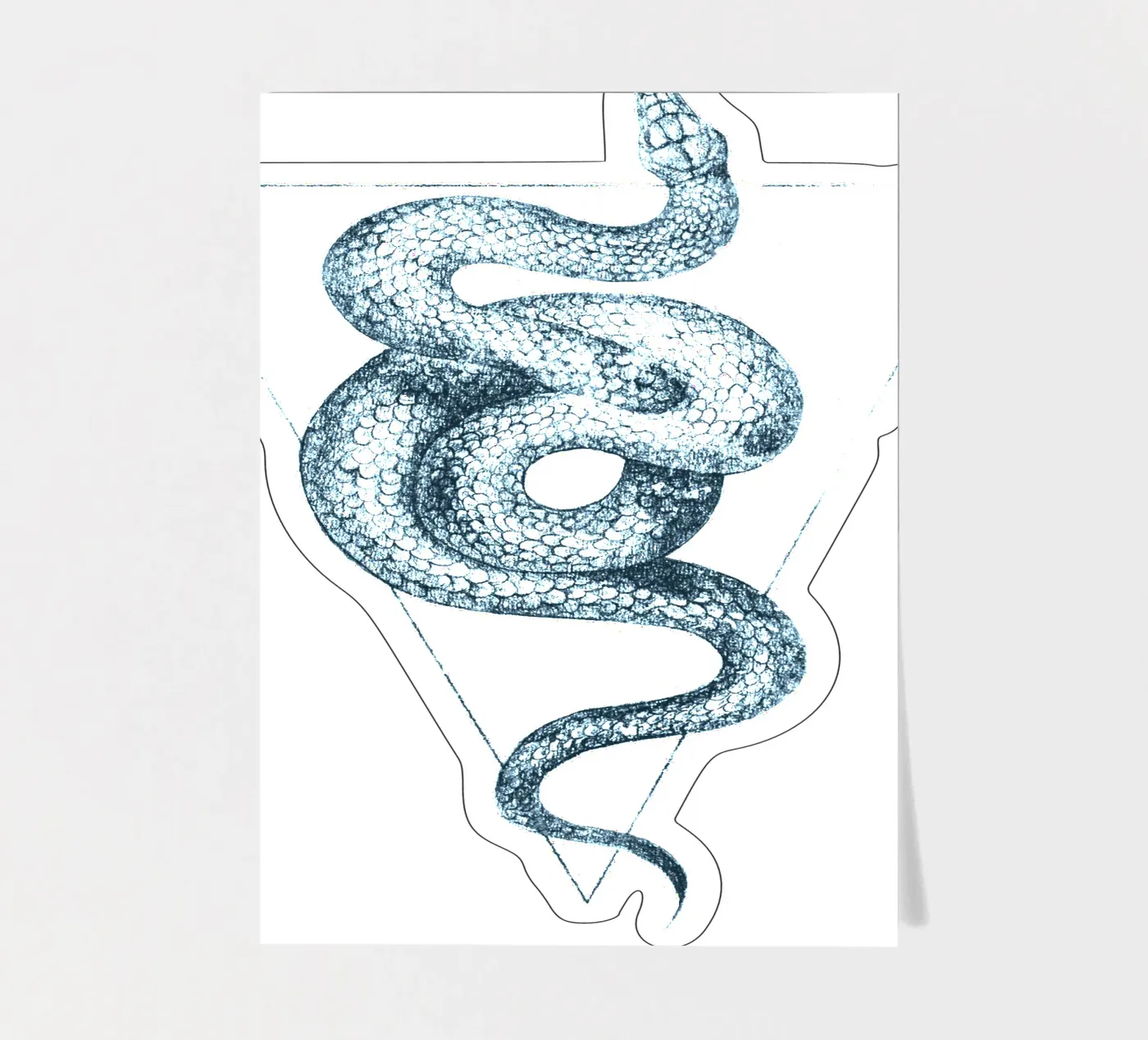 Snake Triangle sticker sheet by mikekoubou