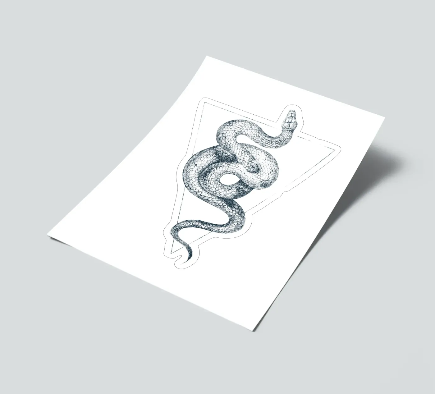 Snake Triangle sticker sheet by mikekoubou
