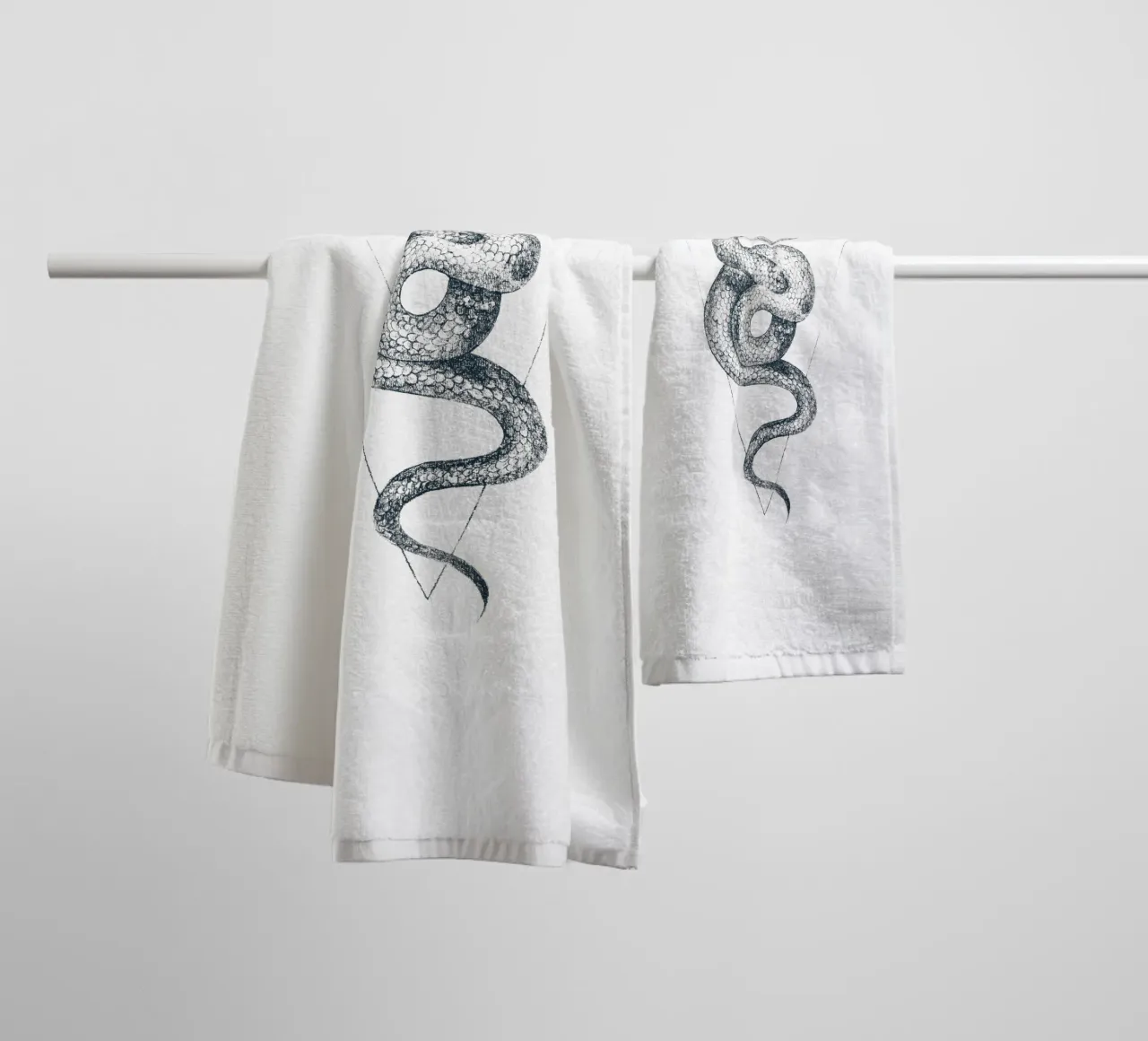 Snake Triangle towel by mikekoubou