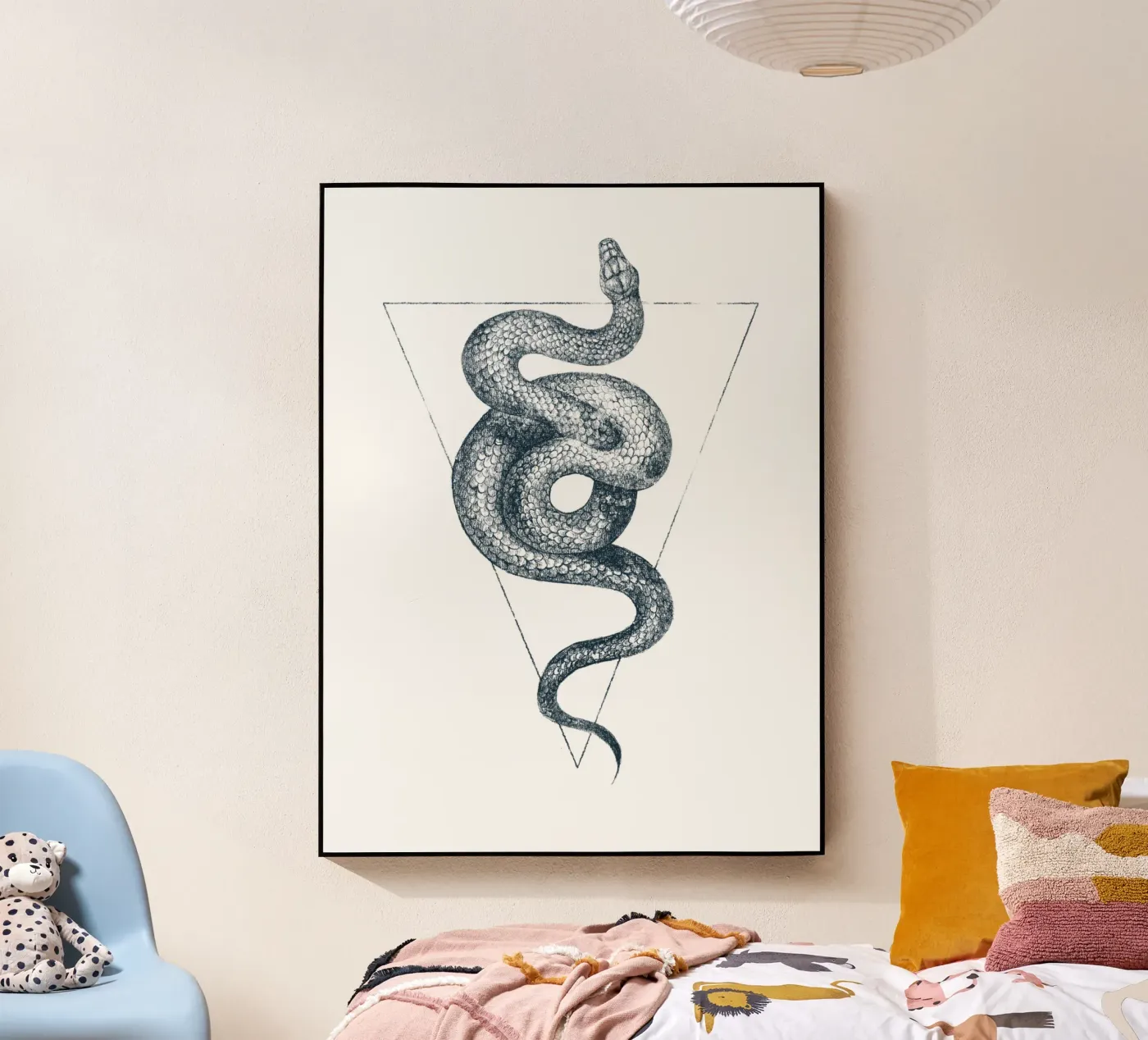 Snake Triangle Acryl-Glas von mikekoubou