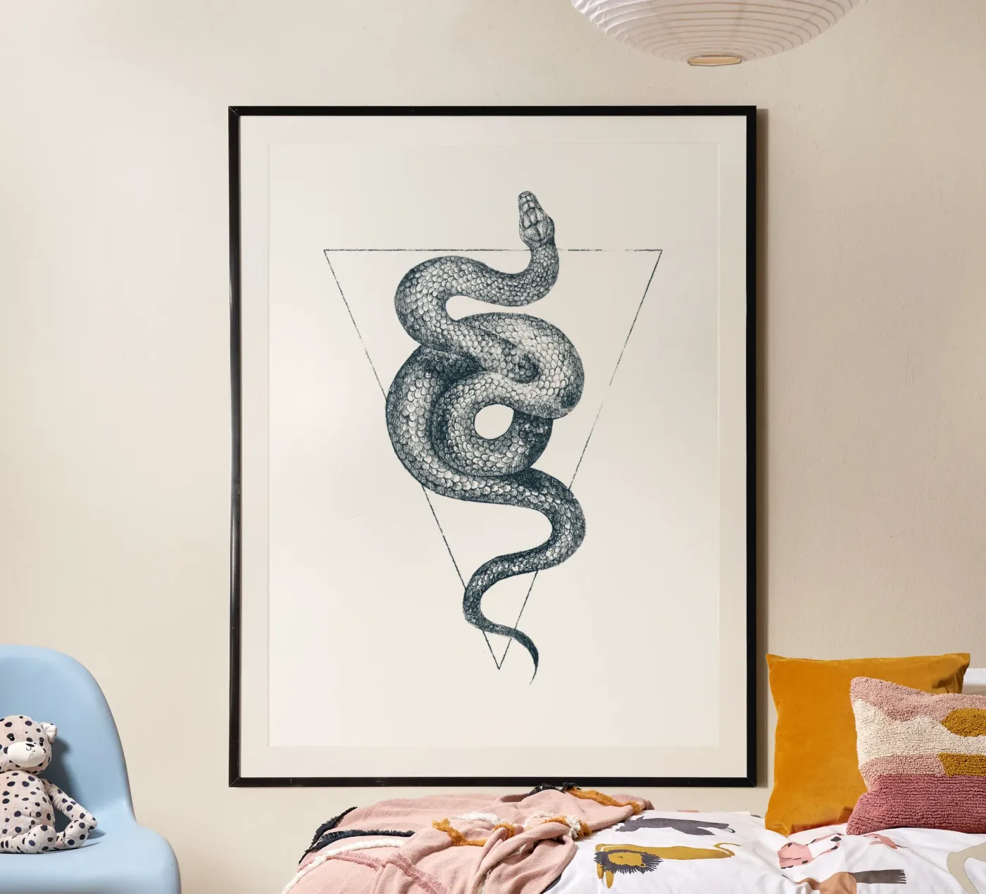 Snake Triangle poster van mikekoubou