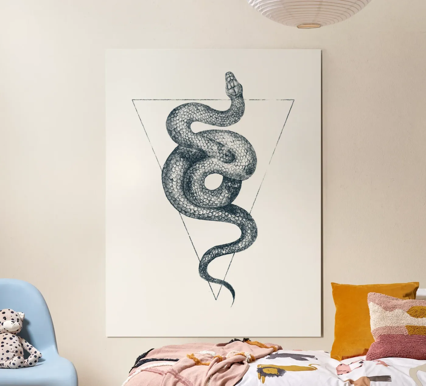 Snake Triangle poster van mikekoubou