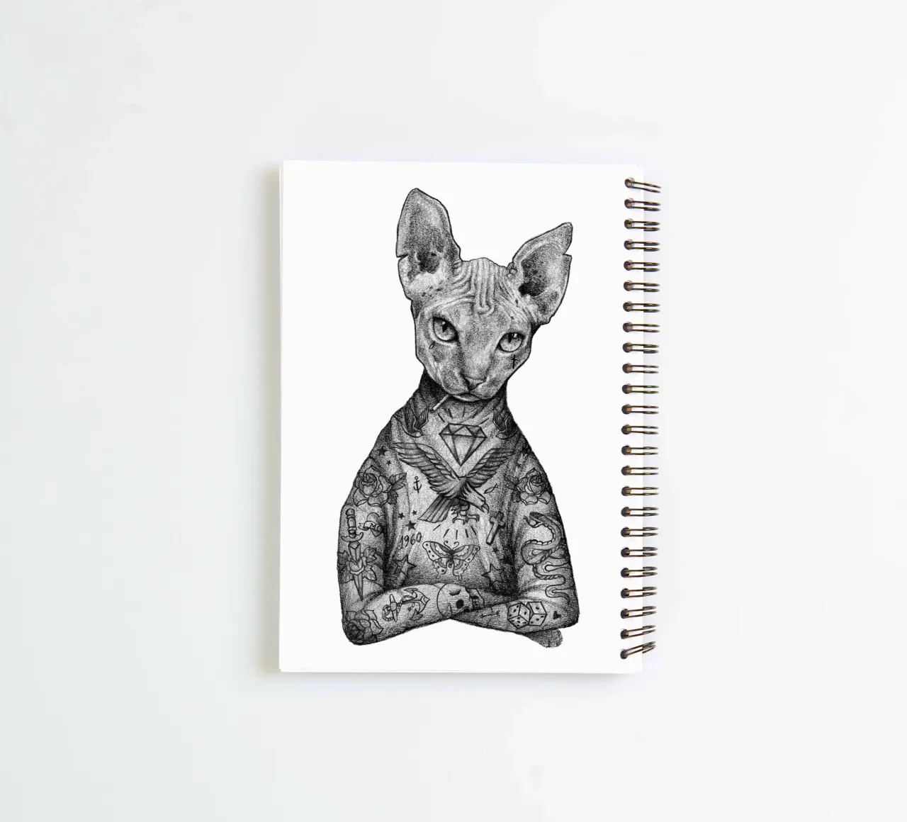 The Sphynx spiral notebook by mikekoubou