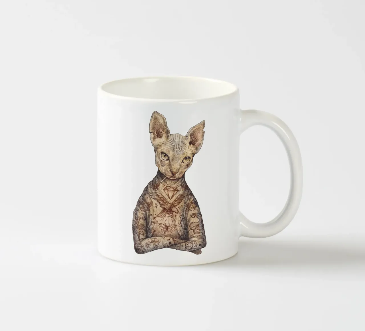Lo Sphynx tazza in ceramica da mikekoubou
