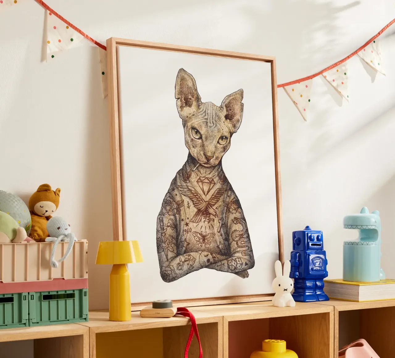 The Sphynx canvas with Floater frame by mikekoubou