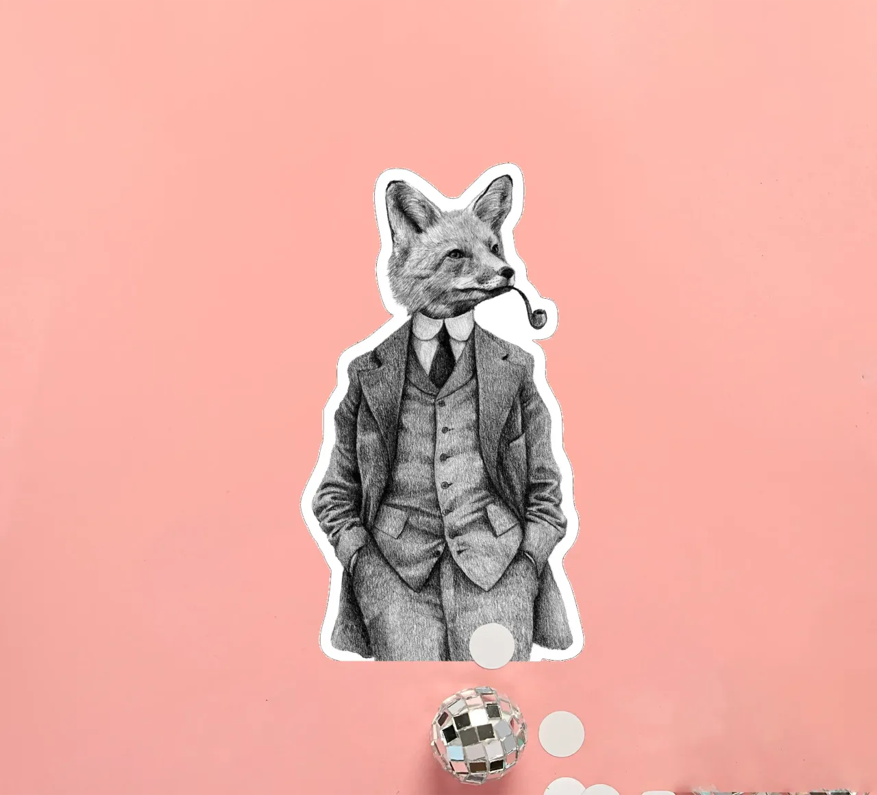 The Fox sticker by mikekoubou