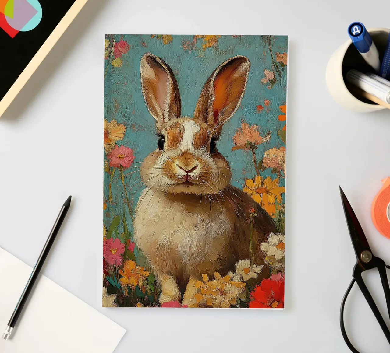 Lapin carnet de notes de Nikis Art Studio