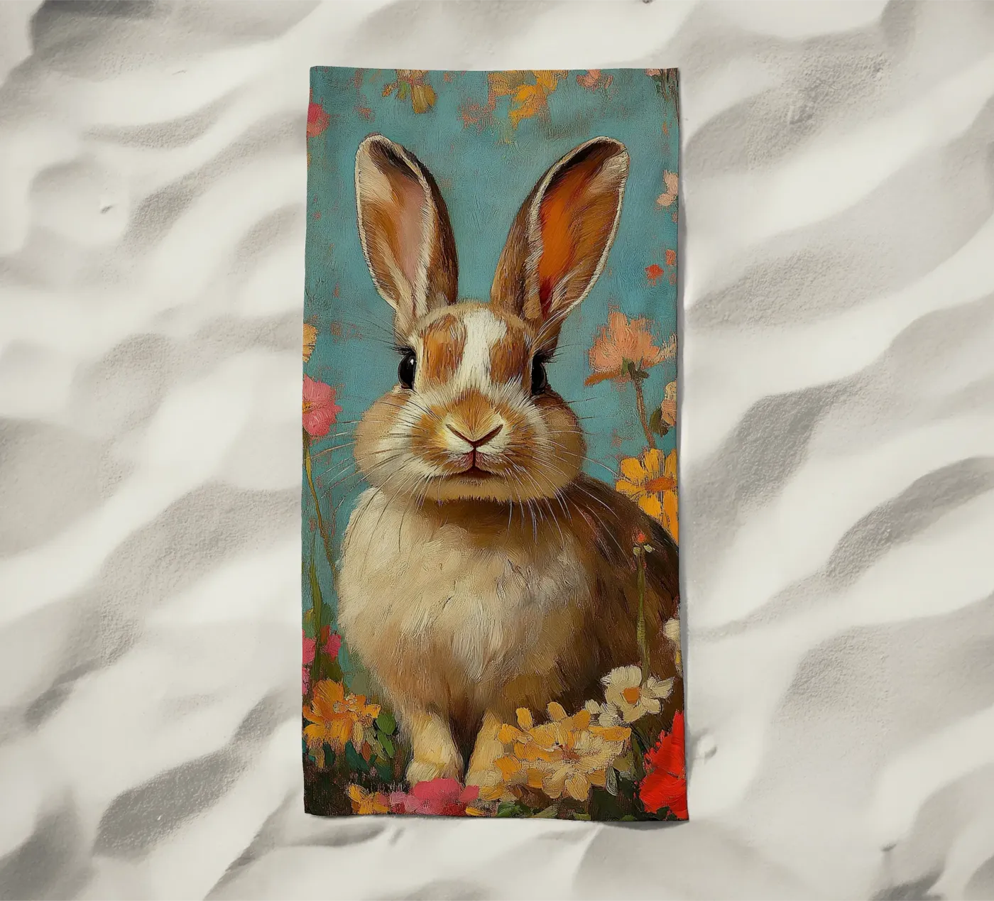 Lapin serviette de plage de Nikis Art Studio