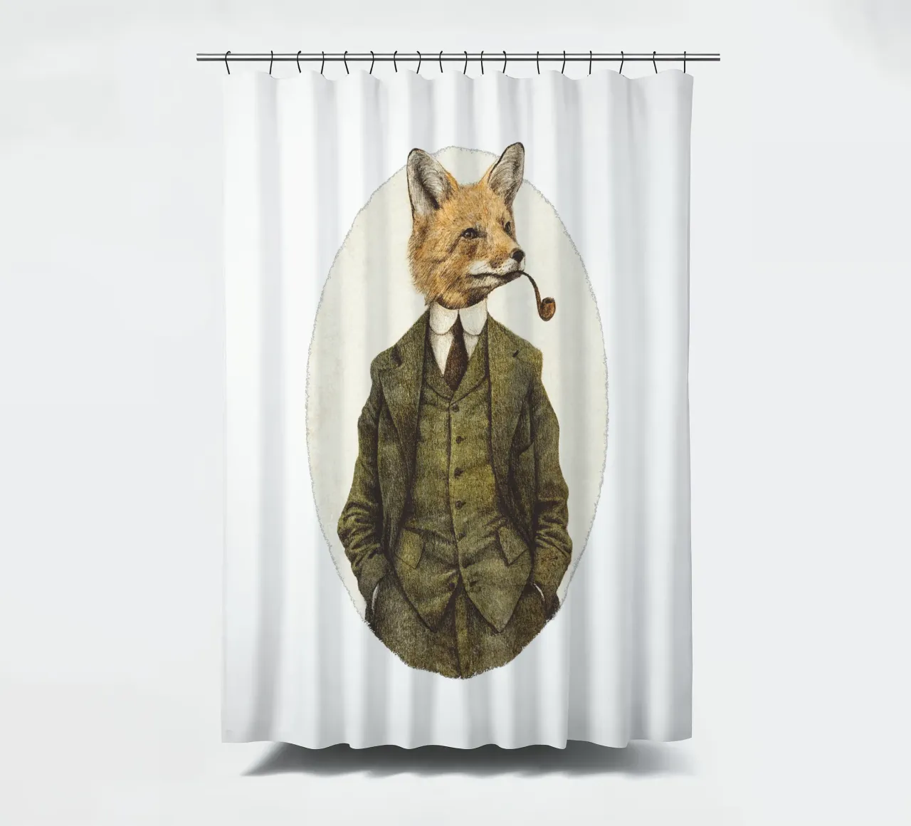 Der Fuchs Duschvorhang von mikekoubou