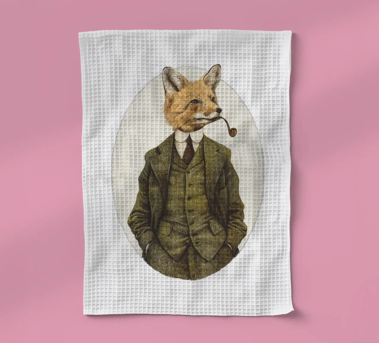 Der Fuchs Geschirrtuch von mikekoubou