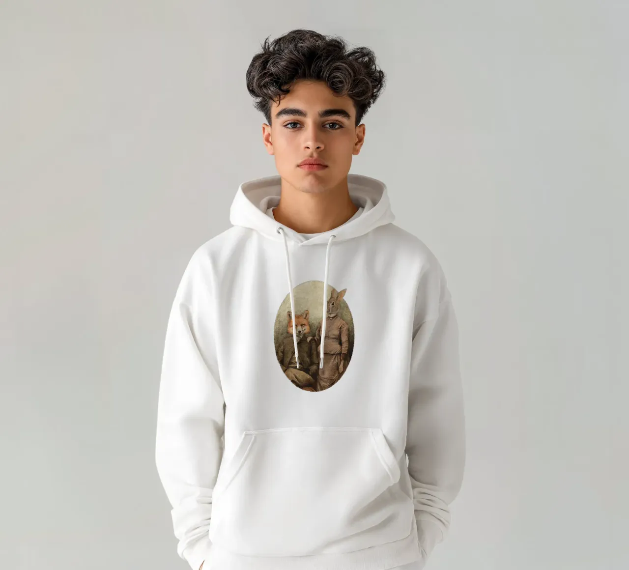 Le volpi felpa con cappuccio da mikekoubou