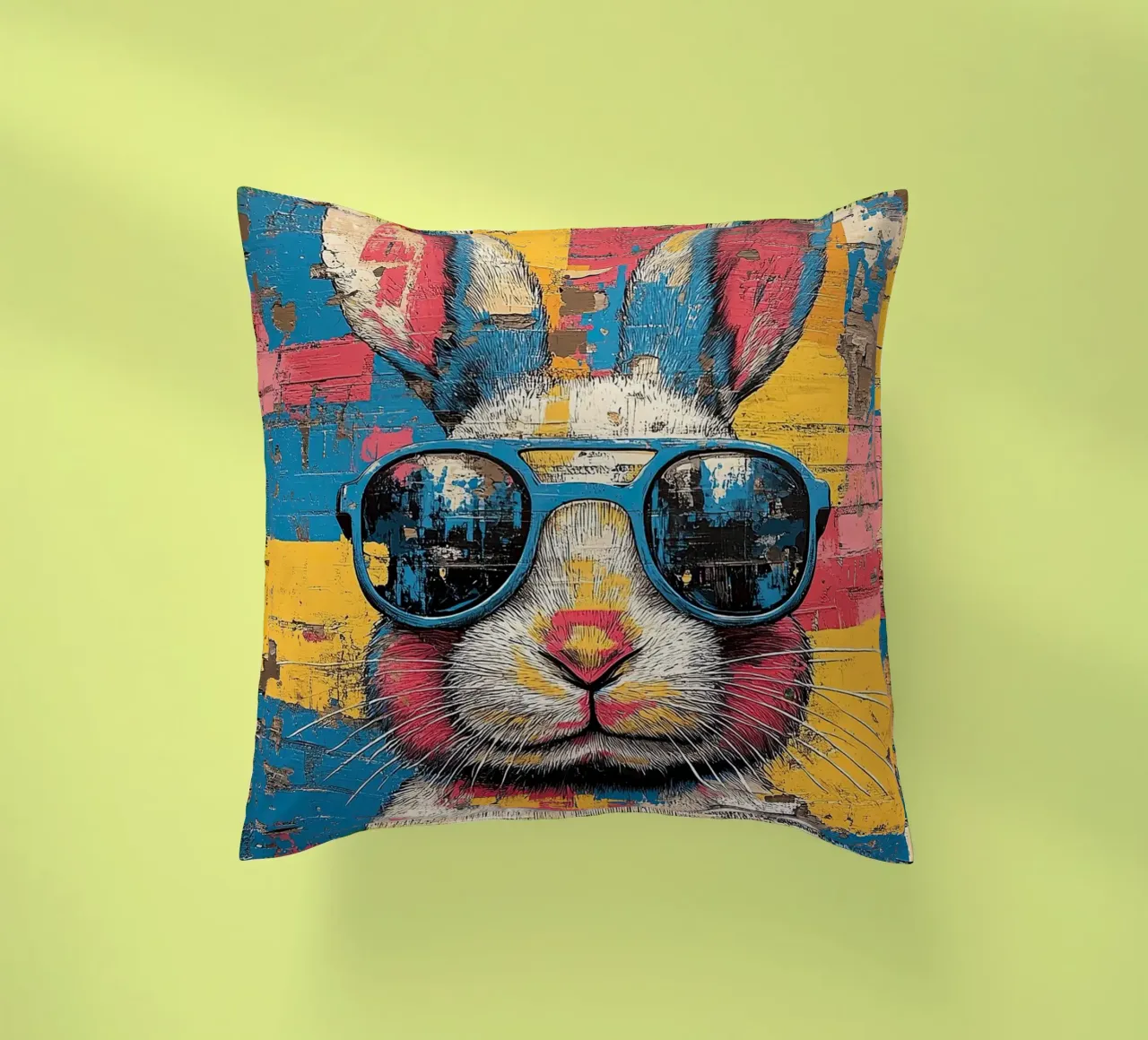 Coniglio - Pop Art cuscino da Nikis Art Studio