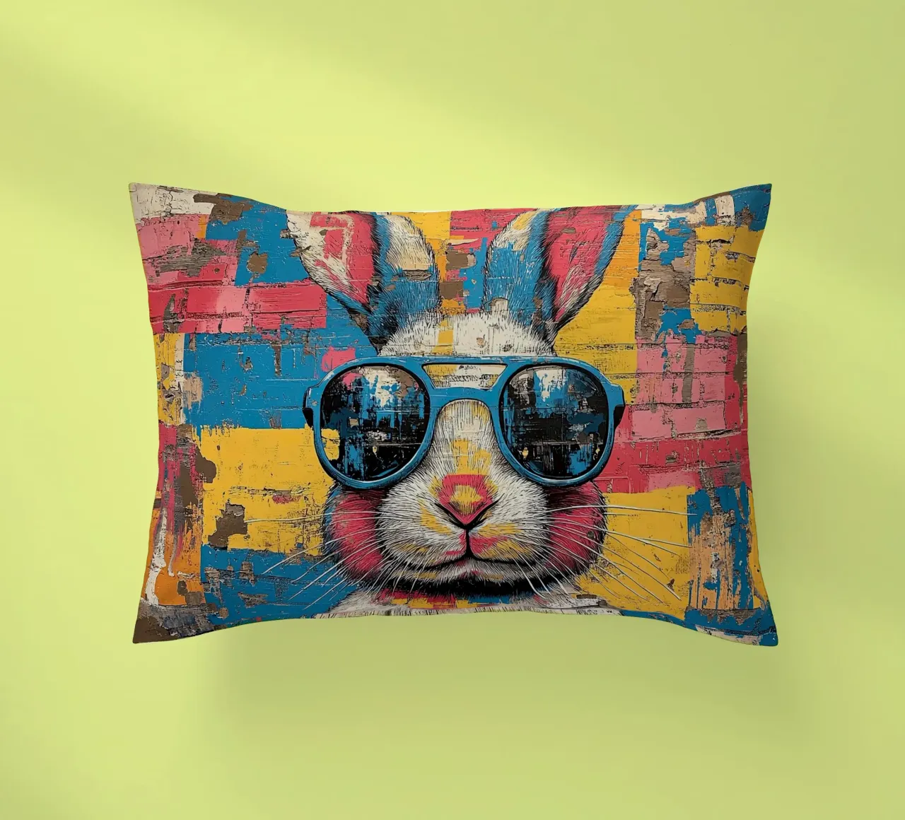 Coniglio - Pop Art cuscino da Nikis Art Studio