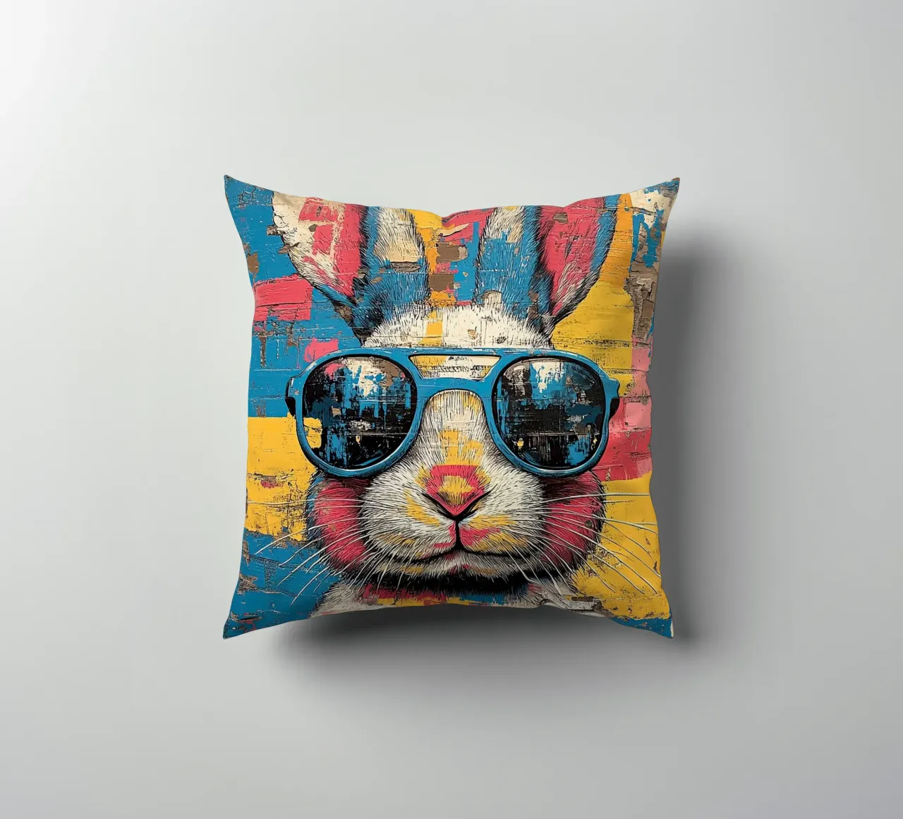 Coniglio - Pop Art cuscino da Nikis Art Studio