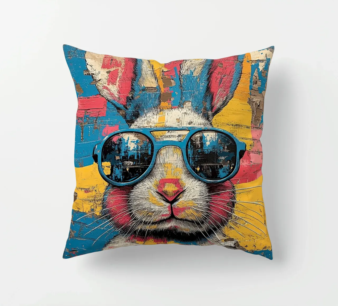 Coniglio - Pop Art cuscino da Nikis Art Studio