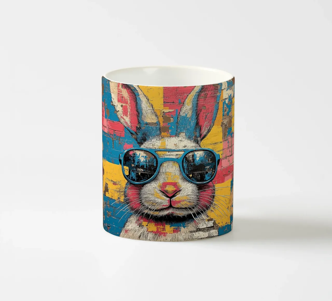 Coniglio - Pop Art tazza in ceramica da Nikis Art Studio