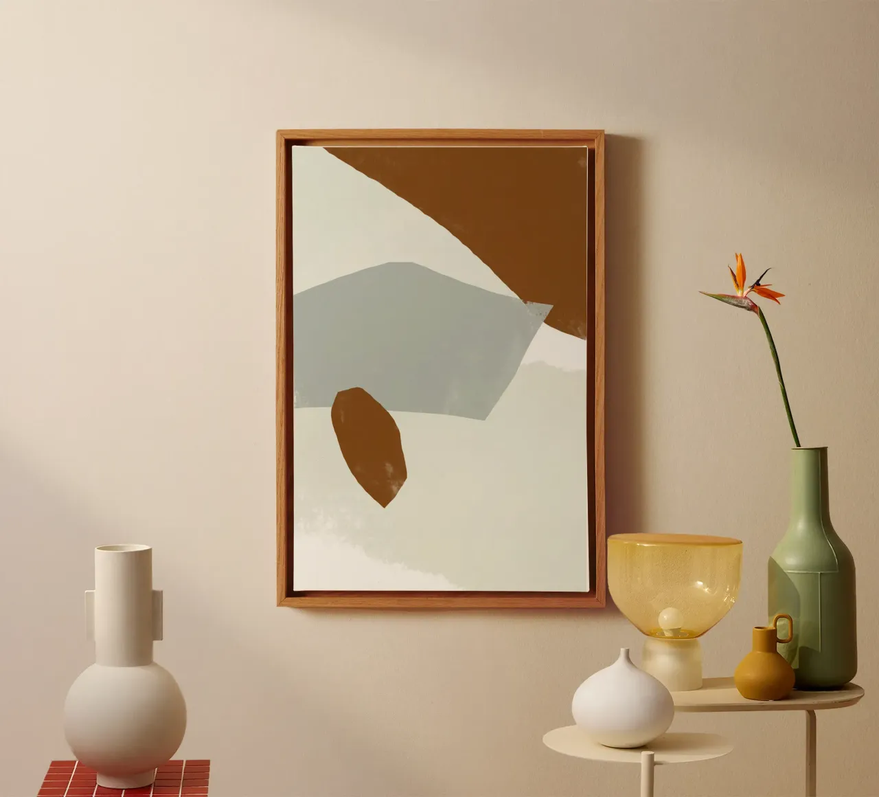 Muted Abstract canvas by nileshkikuuchise