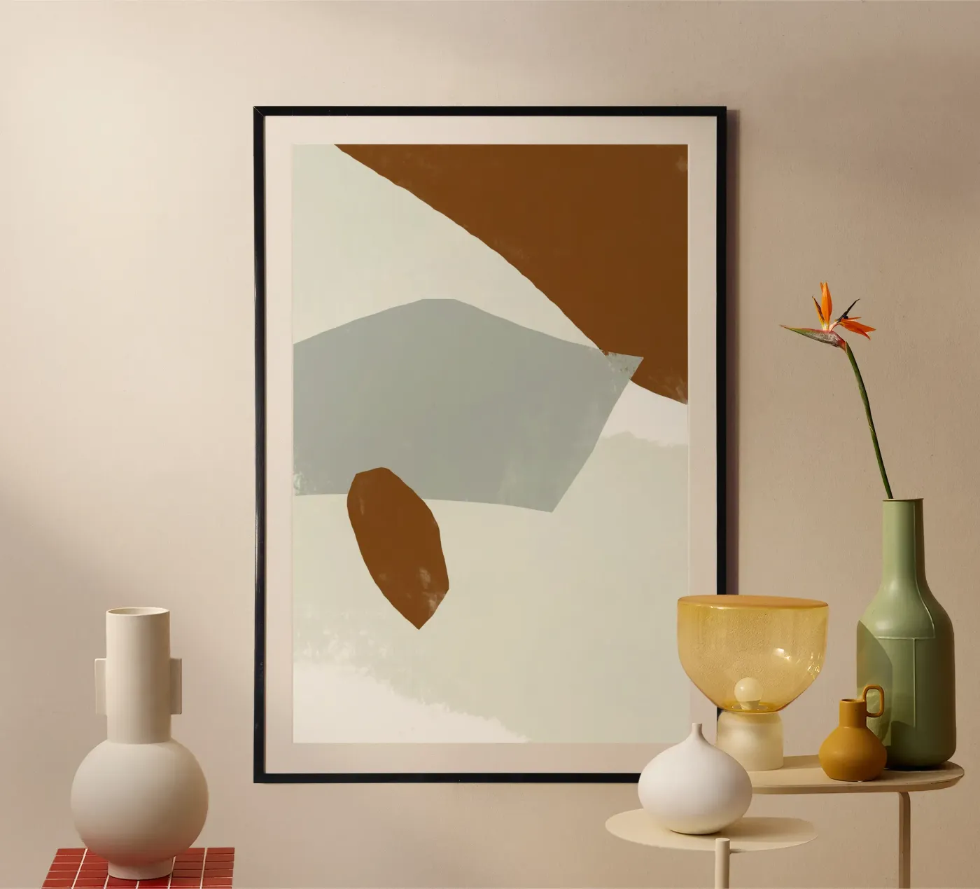 Muted Abstract poster by nileshkikuuchise
