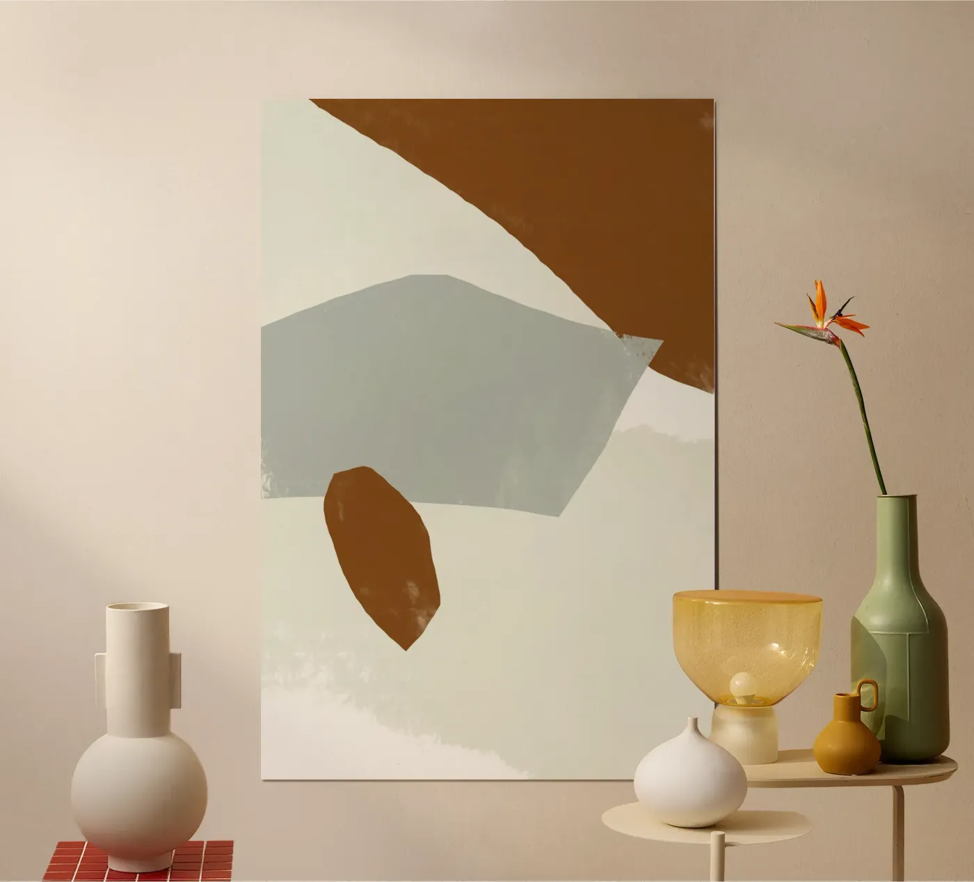 Muted Abstract poster by nileshkikuuchise