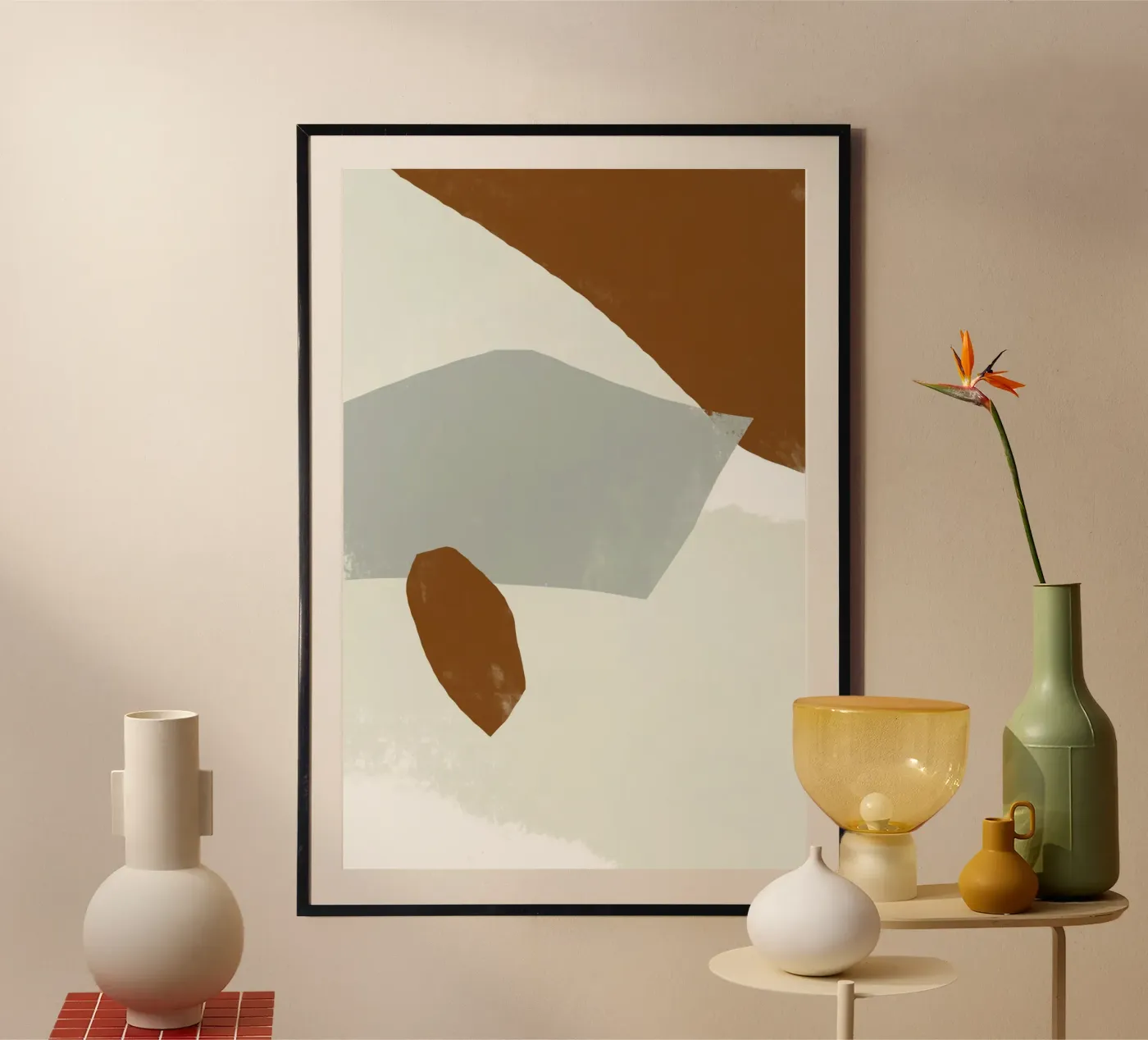Muted Abstract poster by nileshkikuuchise