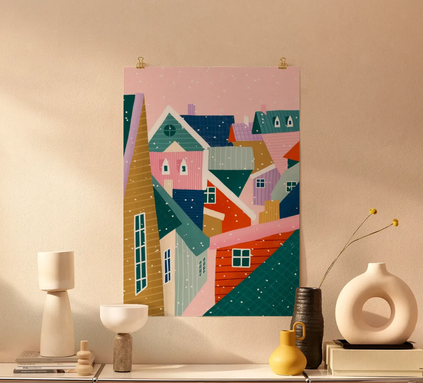Over the Rooftops poster van Bea Mueller