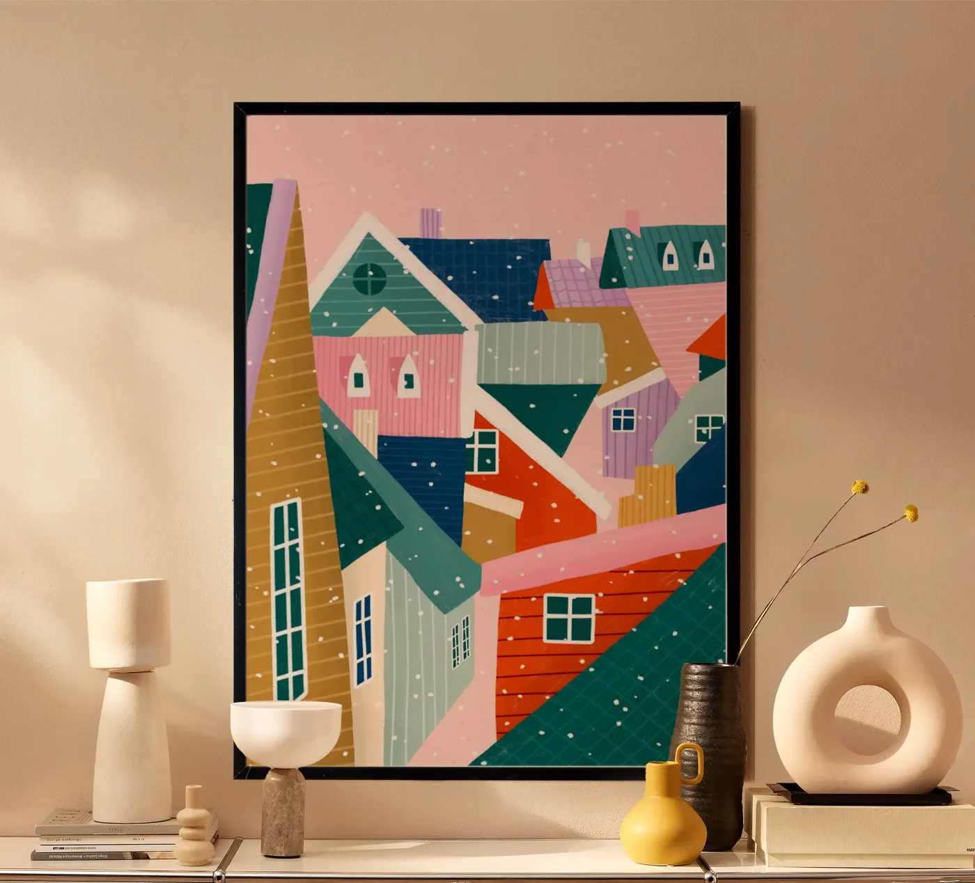 Over the Rooftops poster van Bea Mueller