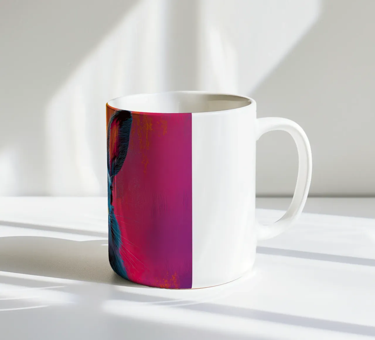 Coniglio - Pop Art tazza in ceramica da Nikis Art Studio