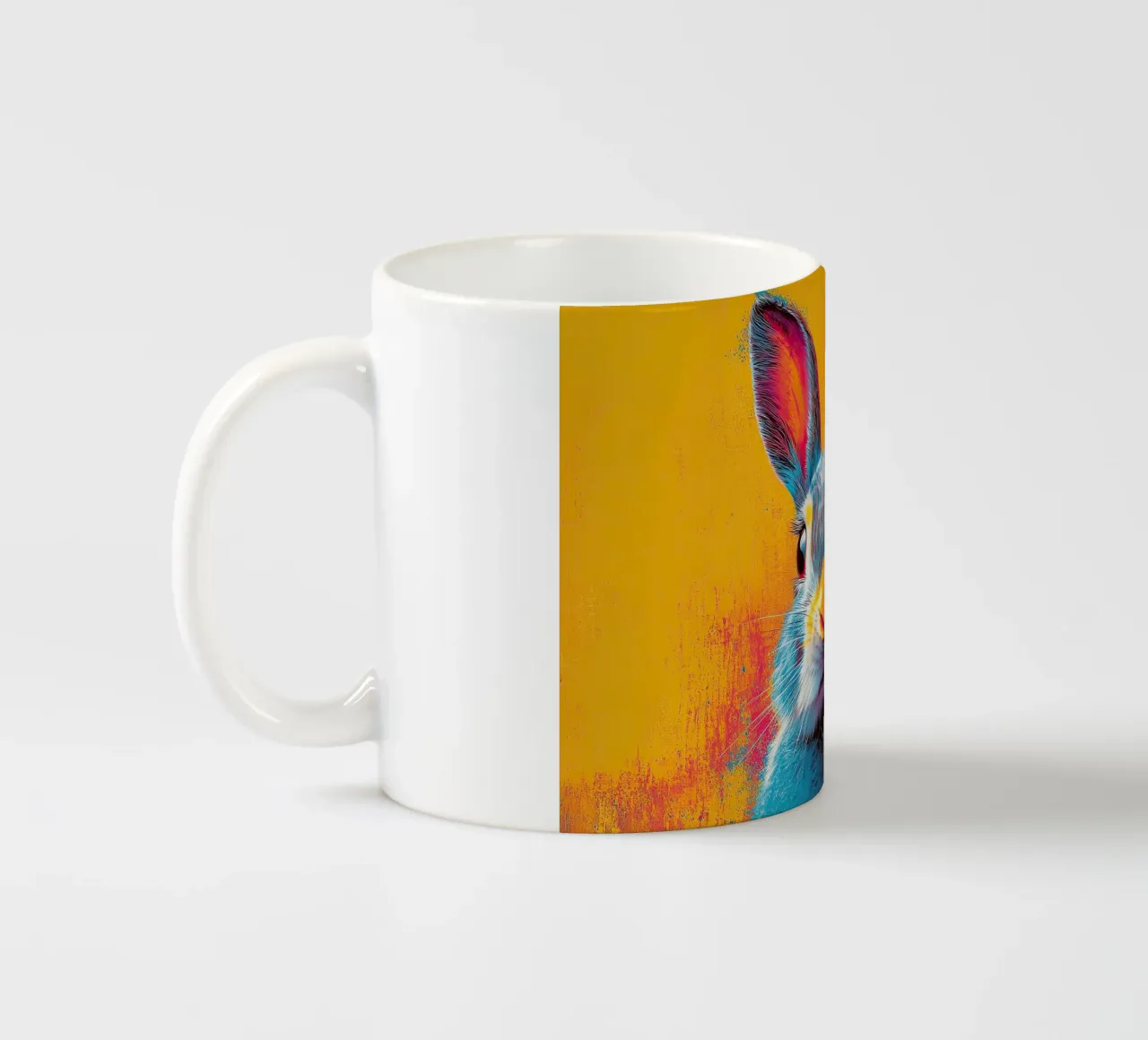 Coniglio - Pop Art tazza in ceramica da Nikis Art Studio
