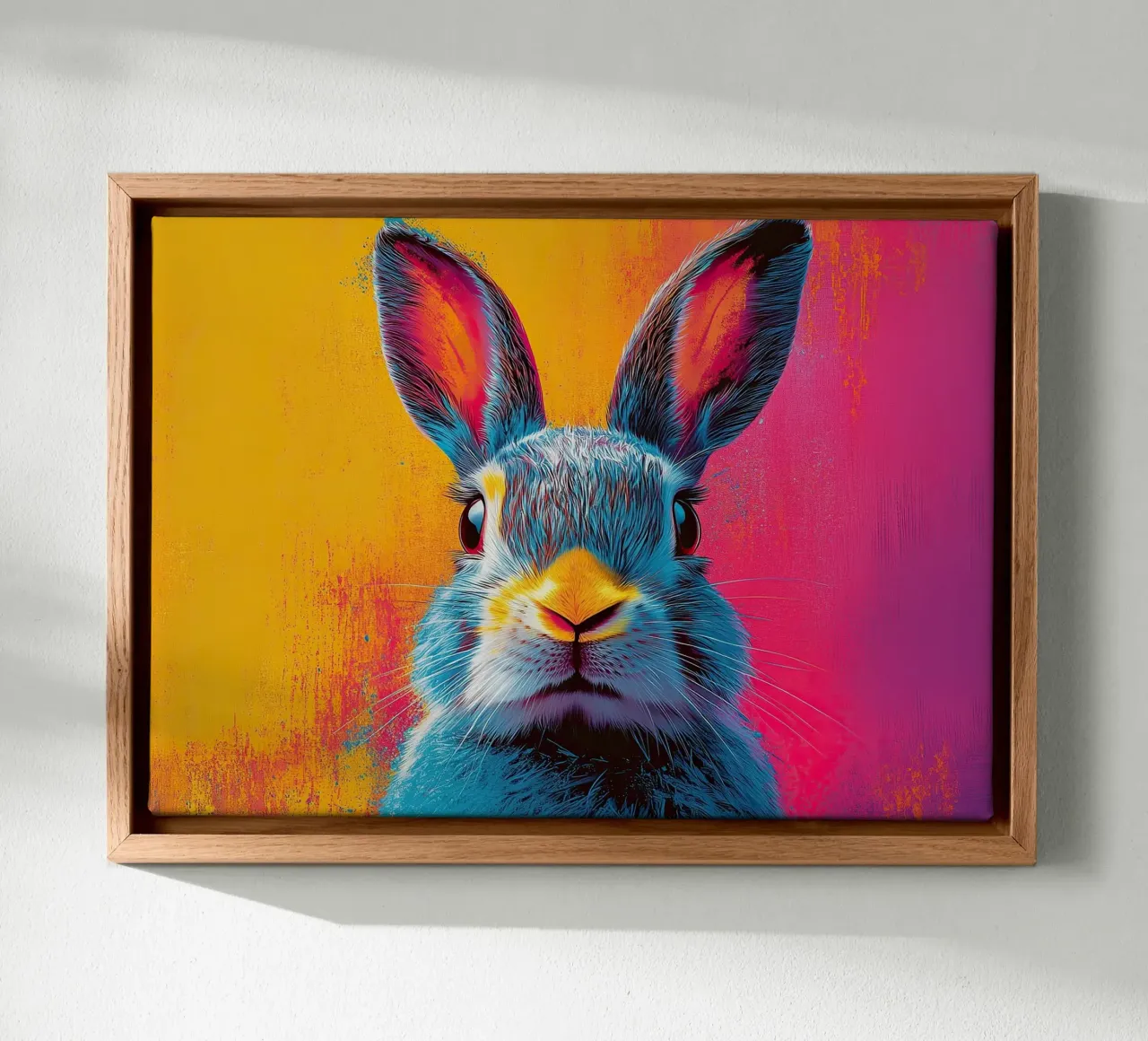 Rabbit - Pop Art canvas by Nikis Art Studio