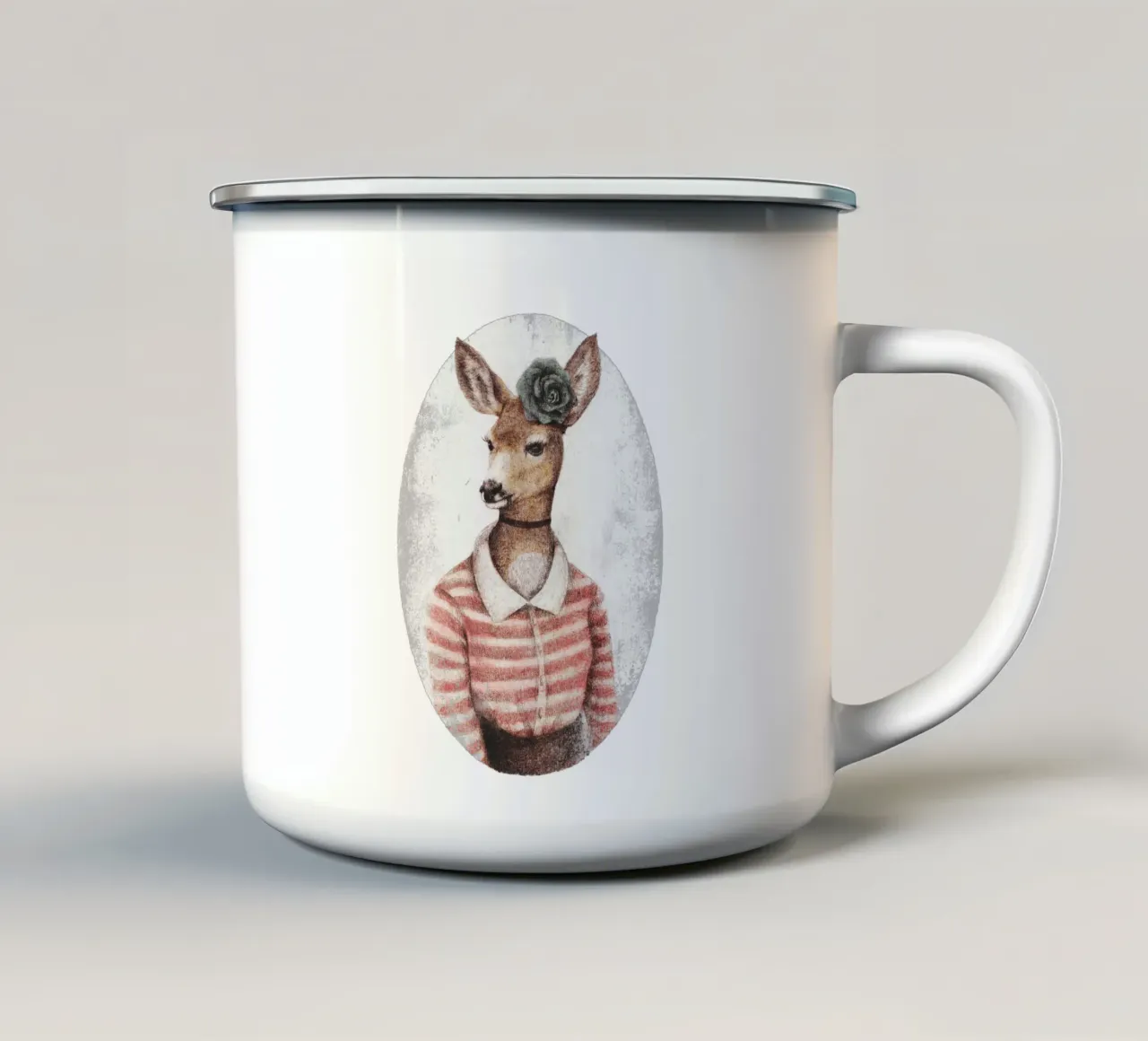 Cosa selvaggia tazza in smalto da mikekoubou