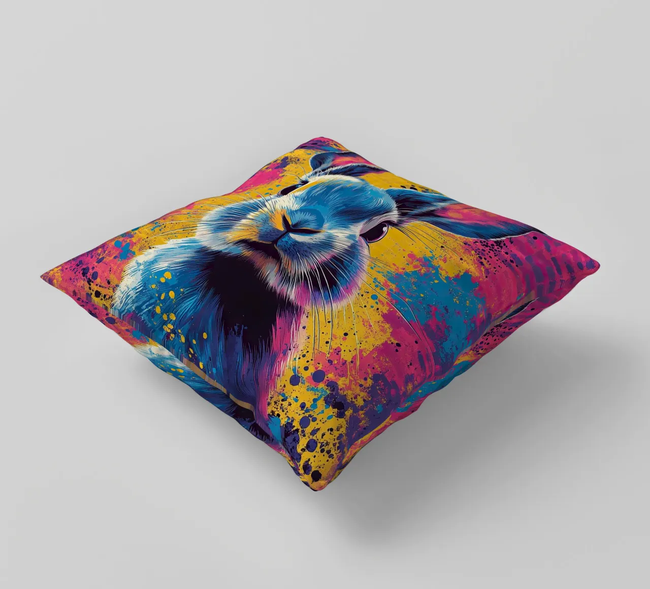 Coniglio - Pop Art cuscino da Nikis Art Studio