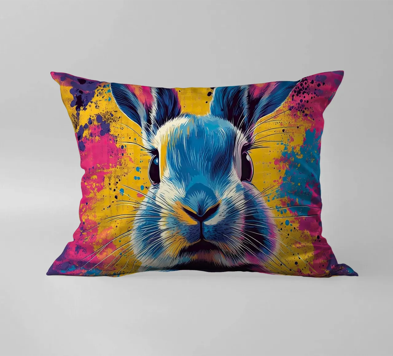 Coniglio - Pop Art cuscino da Nikis Art Studio