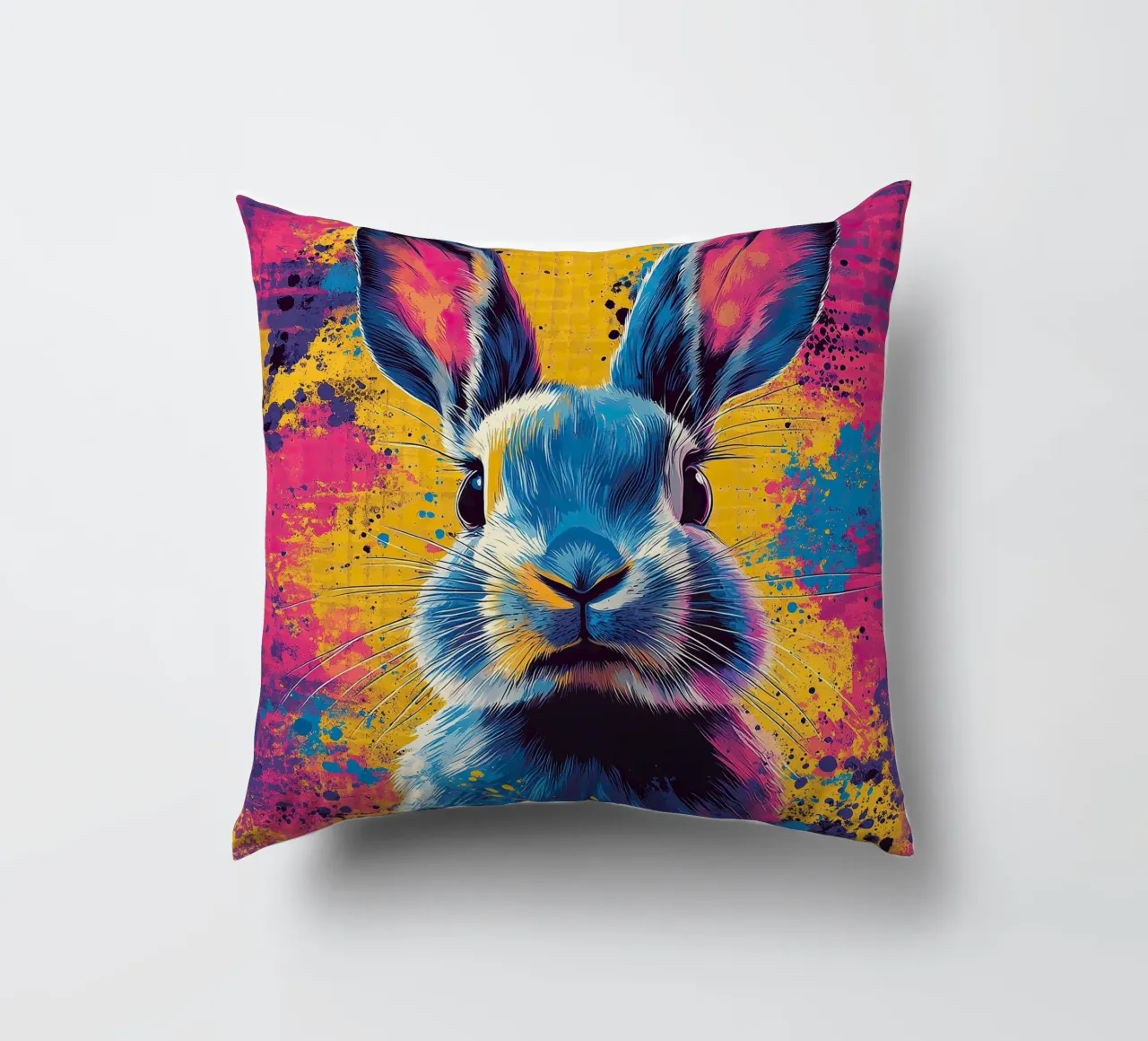 Coniglio - Pop Art cuscino da Nikis Art Studio