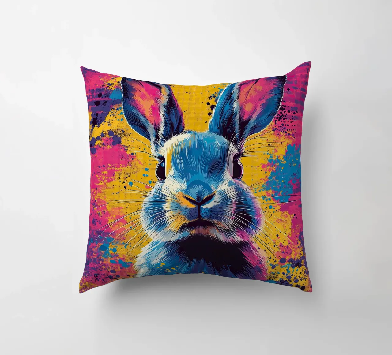 Coniglio - Pop Art cuscino da Nikis Art Studio