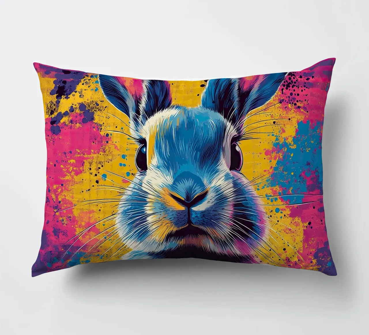 Coniglio - Pop Art cuscino da Nikis Art Studio