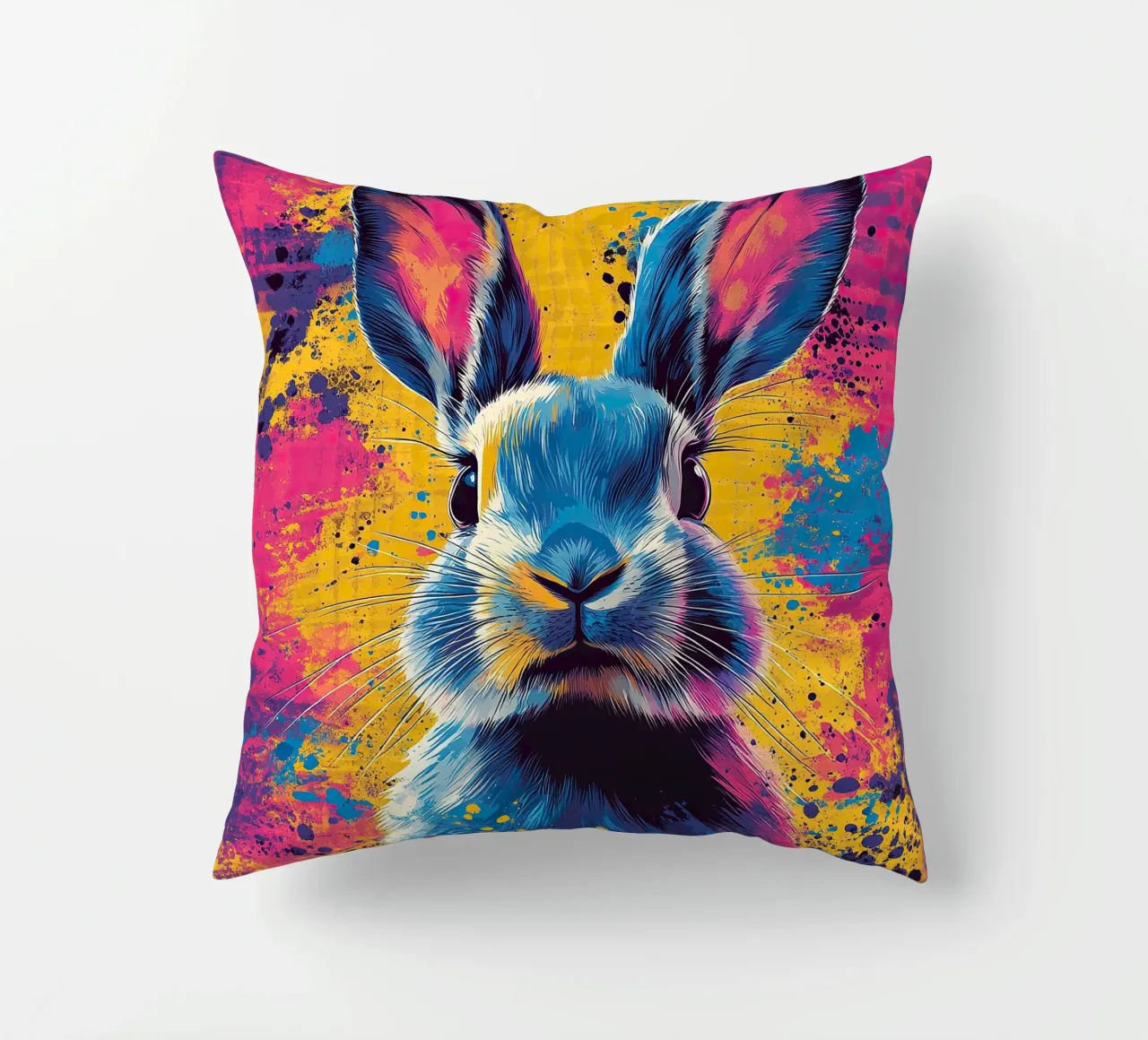 Coniglio - Pop Art cuscino da Nikis Art Studio