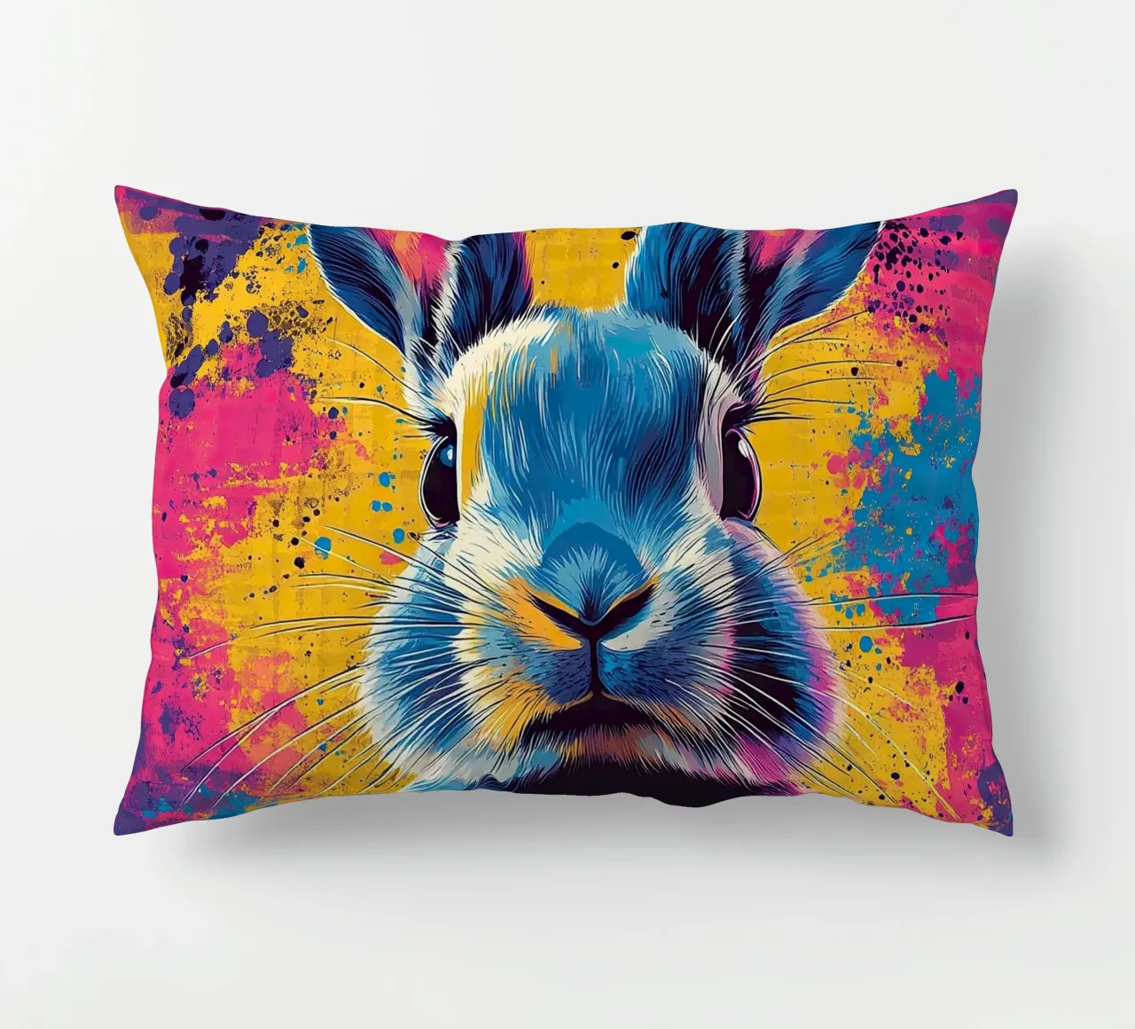 Coniglio - Pop Art cuscino da Nikis Art Studio