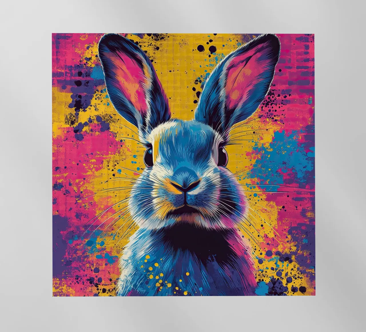 Coniglio - Pop Art pellicola backlit da Nikis Art Studio
