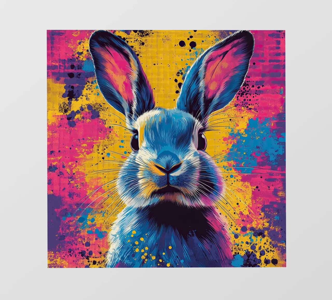 Coniglio - Pop Art telo in pvc da Nikis Art Studio