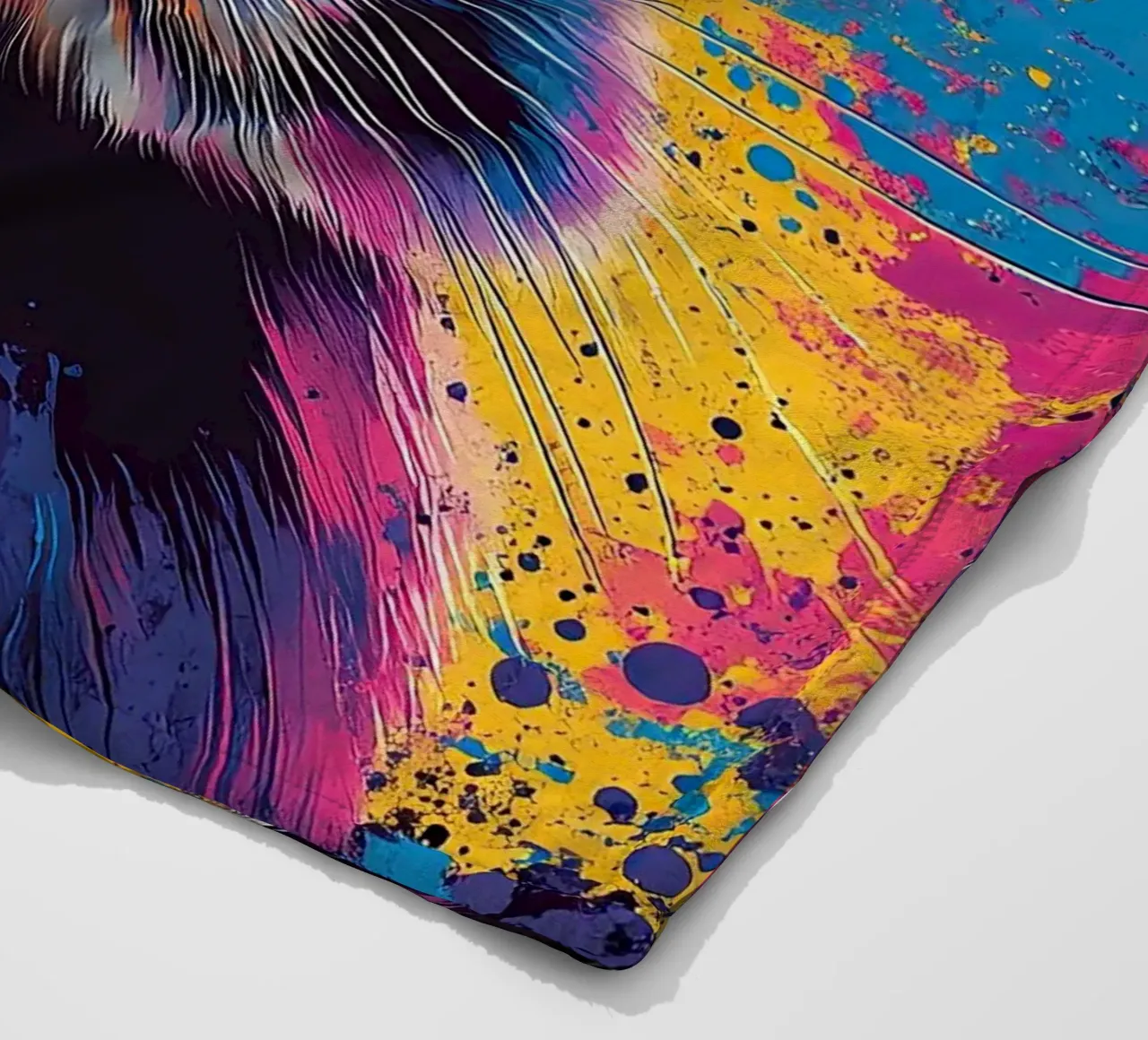 Coniglio - Pop Art coperta in pile da Nikis Art Studio