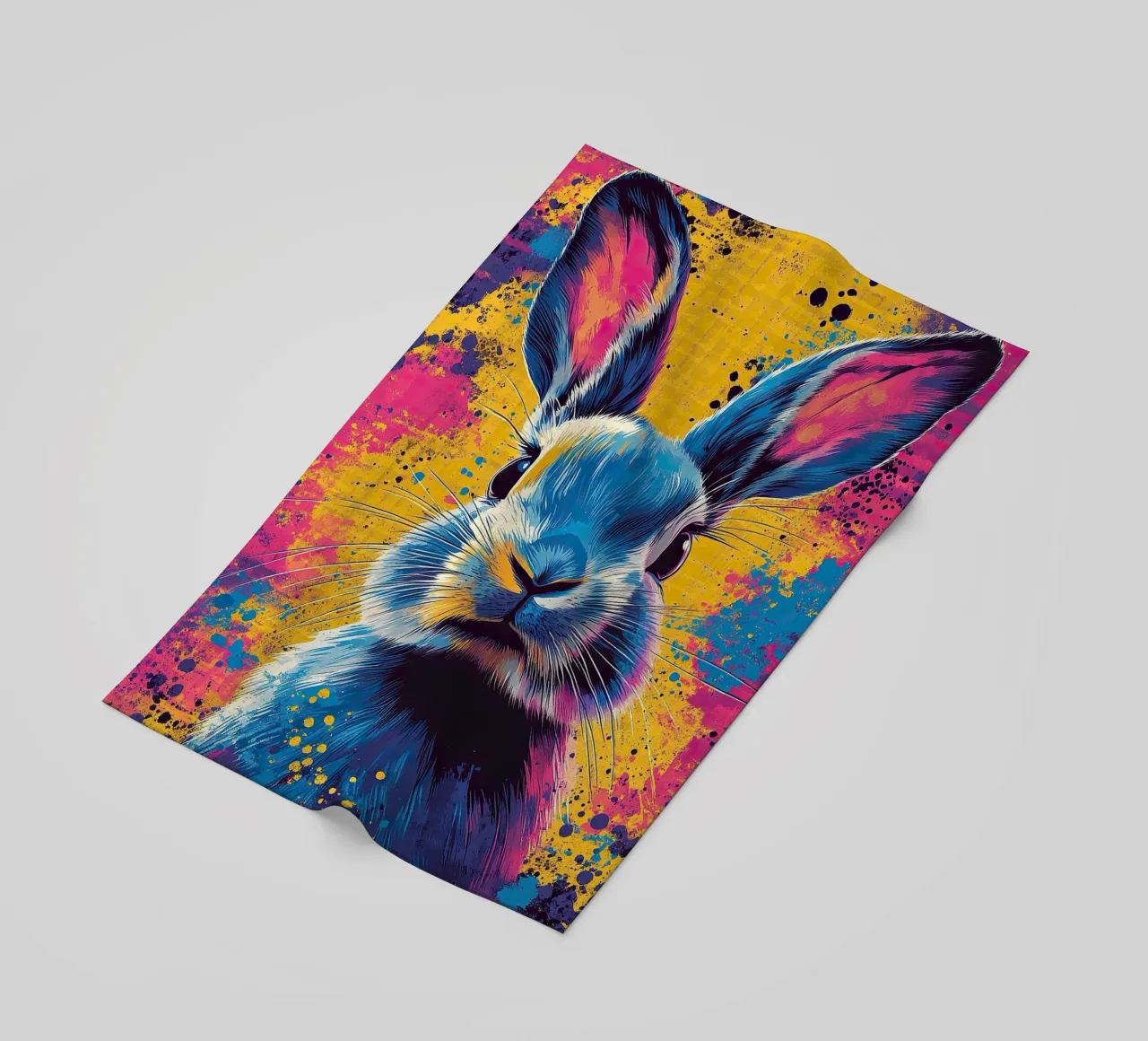 Coniglio - Pop Art telo mare da Nikis Art Studio